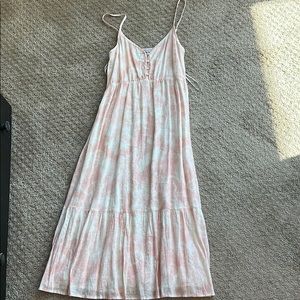 Pink tye dye dress